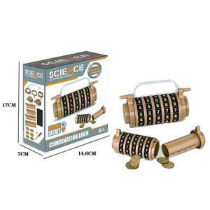 Rompecabezas de bloqueo de combinación <span class=keywords><strong>Da</strong></span> <span class=keywords><strong>Vinci</strong></span> clásico ingenioso con mecanismo Vintage para niños adultos juegos de rompecabezas regalos educativos - Product Image 2