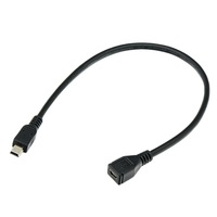 Câble d'extension mini USB mâle vers femelle 5 broches pour données et charge des appareils mobiles