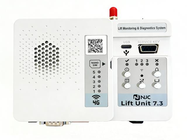 Lift IoT Unit NICE Elevators Fault Code Alarm Voice Intercom Remote Shutdown Predictive Maintenance 24-hour Monitoring Broadcast