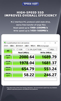قرص صلب داخلي PCIe NVMe SSD M.2 بسعة 2 تيرابايت للكمبيوتر المكتبي وأجهزة نقاط البيع والألعاب، هادئ مع ضمان لمدة 3 سنوات