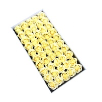 INUNION Fleurs artificielles 50 pièces par boîte Roses en savon Fleurs en mousse de savon de 5 cm pour mariage et Saint-Valentin