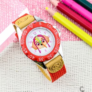 Montre à quartz pour enfants Skye le chien mignon, bracelet en toile, apprentissage de l'heure, montre analogique, montre de dessin animé pour filles, étanche, cadeau pour étudiants - Product Image 5