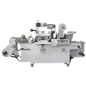 Máquina automática de corte e vinco de papel, máquina de corte e vinco rotativa para corte de etiquetas e adesivos de papel, filme, máquina de corte e dobramento