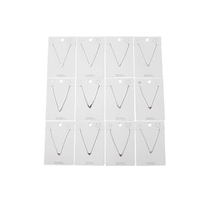 Collar de Acero en Forma de Corazón, Juego de 12 Piezas, Joyería Minimalista, Colgante de Moda - Product Image 2