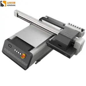 Printer Flatbed Led UV Digital HZ-UV6090 kualitas bagus 600x900mm dengan kepala cetak tiga TX800