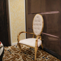 Fauteuils Big Arm King en acier inoxydable, mobilier moderne pour mariages et événements commerciaux, pour salon et occasions spéciales