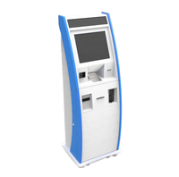 Borne de distribution de billets en libre-service avec écran tactile IR 19 pouces, résolution 1920x1080, processeur Intel Core i5, paiement thermique 80 mm