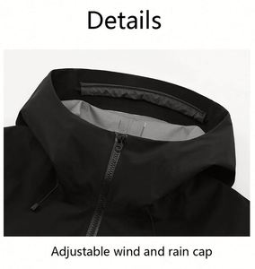 Veste personnalisée en tissu avec fermetures éclair latérales pour la ventilation sous les aisselles, veste de sport coupe-vent pour l'extérieur - Product Image 4