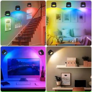 Chất lượng cao trong nhà 5W dẫn đèn tường 360 độ xoay nam châm cố định khách sạn phòng ngủ có thể sạc lại dẫn ánh sáng bức tường - Product Image 6