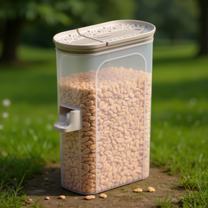 Barattolo plastica (2,8Lt) TOSCA porta cereali con dosatore <b>Tortora</b> 55030 - Product Image 3