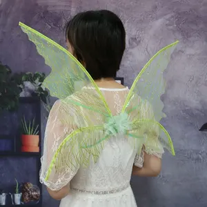 Cross Border Holiday Party Accessory Performance Props Fairy Hot Gold Butterfly Wings Fairy Wings