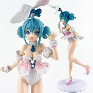 バニーガールアニメセクシーかわいい女の子PVCフィギュアフィギュア初音ミクス大人の女の子PVCアクションフィギュア