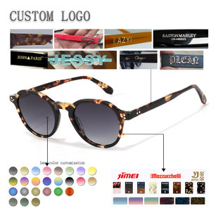 Unisex <b>Round</b> <b>Sunglasses</b> Full Rim Tortoise <b>Frame</b> UV400 Protection Adult Sun Protection Retro Style - Product Image 2