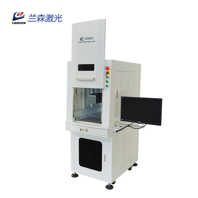 Desktop 60w JPT MOPA Closed Fiber Laser Marking Machine for Metal Plastic Rubber Engraving Printing