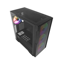 Boîtier d'ordinateur de bureau pour jeux professionnels BTX Horizontal avec éclairage RVB