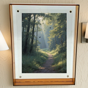 <b>Acrylic</b> Photo <b>Frame</b> Rectangle 17.5x4x22.5 Cm High Transparency Home Decor Display Wall Hanging - Product Image 2