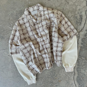 <span class=keywords><strong>Camicia</strong></span> Vintage di <span class=keywords><strong>Flanella</strong></span> con Bottoni per Uomo Ricamo Personalizzato a Nido d'Ape Manica <span class=keywords><strong>Lunga</strong></span> Doppio Strato a Quadri Termica - Product Image 3