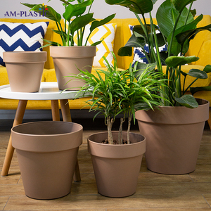 Vasi <span class=keywords><strong>da</strong></span> Fiori Rotondi in Plastica PP - Stile Nordico, Colore Personalizzabile, per Uso Domestico e Giardino, per Piante <span class=keywords><strong>da</strong></span> Interno/<span class=keywords><strong>Esterno</strong></span> - Product Image 2