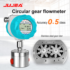 円形ギアフローメーターデジタルディスプレイ4-20mA/パルス/RS485油圧オイル高粘度ステンレス鋼マイクロギアフローセンサー - Product Image 3