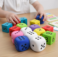 Dés en mousse EVA doux, colorés et personnalisables pour l'éducation précoce des enfants, la salle de classe et les jeux à domicile