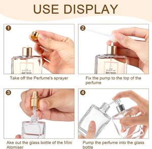 <span class=keywords><strong>Atomizador</strong></span> de Perfume Recargable, 30ml 50ml 100ml, Botella de Vidrio Portátil a Prueba de Fugas, Ideal para Viajes - Product Image 4