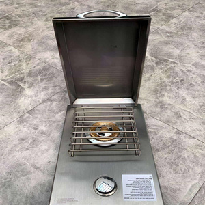 Factory Price Custom Kitchen <b>Bbq</b> Grill Island Built in Stainless Steel Slide Single Side Burner - Product Image 2