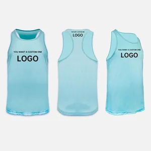 Imprimir Logotipo Pessoal Running Vest E Shorts Respirável Poliéster Maratona Roupas Tamanho Adulto Trilha E Campo Jersey Set