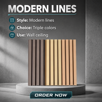 Panel de Cercado de Diseño Moderno, Resistente al Fuego, de Madera Compuesta WPC, para Revestimiento de Paredes Exteriores de Villas, Escaleras Exteriores y Baños