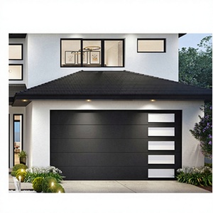 Porta da <span class=keywords><strong>Garage</strong></span> Automatica in Stile Nord Americano Moderno, in Lega di Alluminio, Avvolgibile per Villa - Product Image 1