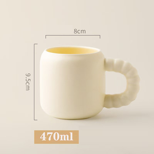 2025 nuevo diseño tazas personalizadas manijas <span class=keywords><strong>de</strong></span> perlas al por mayor <span class=keywords><strong>caramelo</strong></span> <span class=keywords><strong>Mate</strong></span> color cerámica café agua leche taza tazas mujeres regalo con tapa - Product Image 4