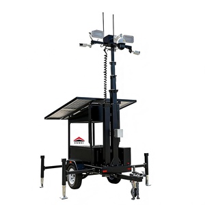 Système d'éclairage <span class=keywords><strong>solaire</strong></span> intelligent sur remorque, panneaux solaires mobiles, remorques LED pour l'éclairage des zones éloignées - Product Image 2