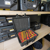 Kit d'outils d'électricien isolés VDE 1000V, 49 pièces, en CR-V, avec mallette pour réparation, installation et maintenance, vente en gros OEM