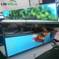 Monitor LCD de Pantalla Táctil Estirada Personalizable OEM ODM de 28.6/36.8 Pulgadas, Pantalla Comercial de Publicidad de Formato Medio-Largo