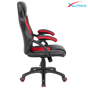 Chaise de jeu Silla <span class=keywords><strong>Gamer</strong></span> en promotion, confortable, en cuir PU, pivotante, inclinable, avec refroidissement et hauteur réglable - Product Image 4