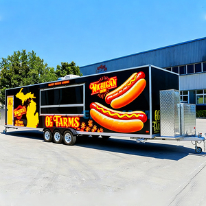 קייטרינג מטבח מלא אוכל נייד קייטרינג אוכל נייד אוזה גלידת קפה אוכל מהיר אוכל חטיפים מסעדות אוכל מהיר משאית נירוסטה - Product Image 2