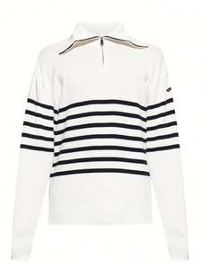 Venta al por mayor de lana de alta calidad de punto de lana de manga larga suéteres para los hombres con Casual 1/4 cremallera suéteres - Product Image 4