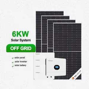 Hoàn thành thiết lập 5KW 8KW 10KW 15KW Off Grid lai năng lượng mặt trời bảng điều khiển và hệ thống pin Kit giá
