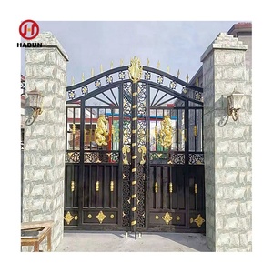 Porte coulissante en fer peint pour jardin - Product Image 5