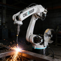 Système de bras robotisé industriel à 6 axes avec moteur de boîte de vitesses PLC pour soudage au laser/MIG/TIG