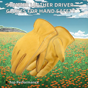 Gants de soudage en cuir jaune, gants de sécurité en cuir de vache, résistants à la chaleur, pour le soudage, la construction et le jardinage - Product Image 2