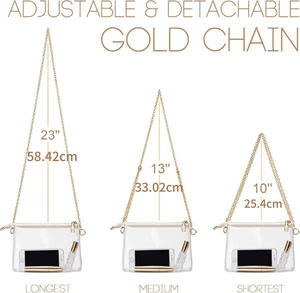 Bolsa Transparente OEM, Bolsa Transversal Clara com Bolso Frontal, Logotipo Personalizado para Festival de Música e Dia de Jogo - Product Image 5