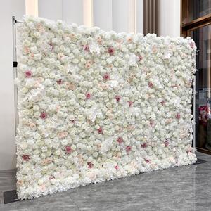 Elegante Fondo de Pared Floral Artificial con Visión Estéreo para Decoración de Bodas, Ceremonias, Recepciones y Eventos - Product Image 1