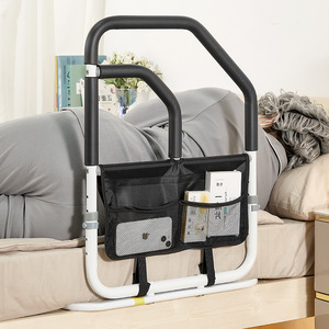 KS Bedside Safety Handrails With Storage <b>Bag</b> 30Cm Height For Elderly Disabled Pregnant Women <b>Bed</b> Getting Aid No Installation - Product Image 4