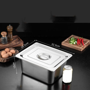 Prezzo di fabbrica in acciaio inox contenitore gastronomico vaschetta <span class=keywords><strong>Gastronom</strong></span> 1/2-15CM 150MM 6 pollici - Product Image 3