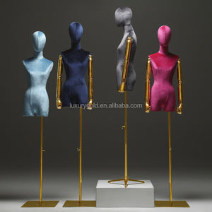 Haute qualité dames Femme Magasin femme Mannequin affichage velours demi-corps femme Mannequin pour les femmes - Product Image 4