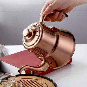 Bán buôn Arabic ấm trà kim loại Thổ Nhĩ Kỳ cổ ngỗng ấm trà Ấm đun nước thép không gỉ Tea Pots với Infuser - Product Image 3