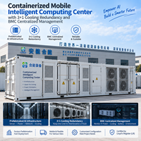 Centre de calcul intelligent mobile conteneurisé avec redondance de refroidissement 3+1 et gestion centralisée BMC