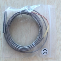 Sonde de température de classe Pt100, sonde RTD, câble blindé en métal de 1,5 m, deux fils, personnalisable OEM, matériau SS304, certifié CE