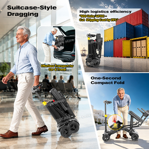 Scooter pliable en alliage de magnésium de 15 kg avec double batterie et charge magnétique, scooter pliable léger <span class=keywords><strong>pour</strong></span> les voyages - Product Image 6