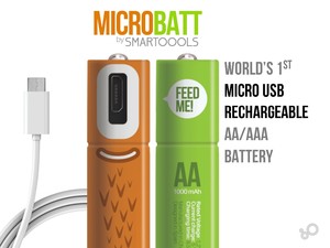 SMARTOOOLS Nouvelles piles rechargeables <span class=keywords><strong>NiMH</strong></span> <span class=keywords><strong>AAA</strong></span> AA brevetées en Chine 450/1000mAh Micro USB 1.2V Électronique grand public écologique - Product Image 3